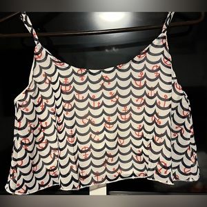 Lagaci Women’s Adjustable Strap Crop Top